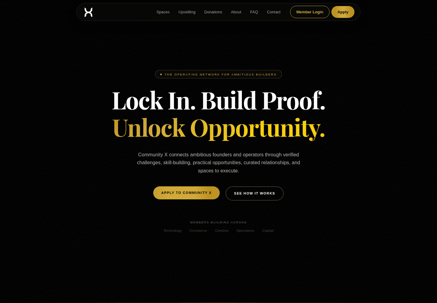 Community X public platform
